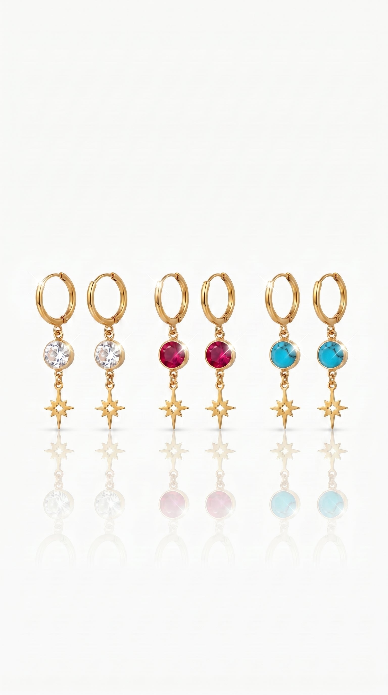 Boucles d’oreilles "Lady" – Lumineuses, Élégantes & Tendance