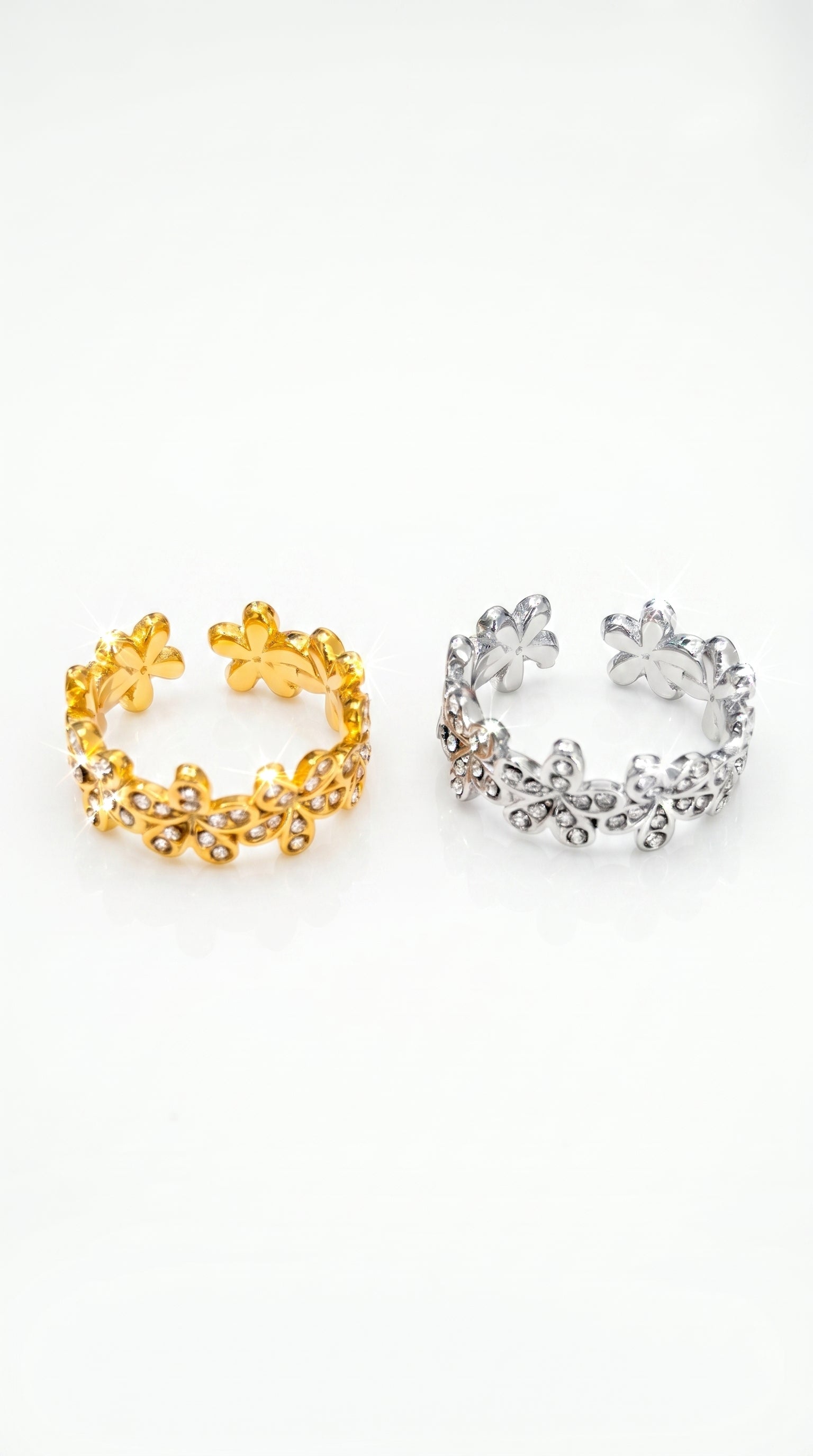 Bague "Yelena" – Élégance Florale & Éclat Raffiné