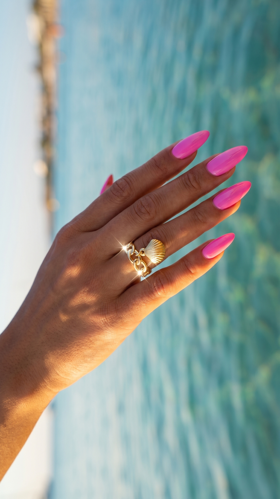 Bague "Shella" – Anneau en Maille & Coquillage