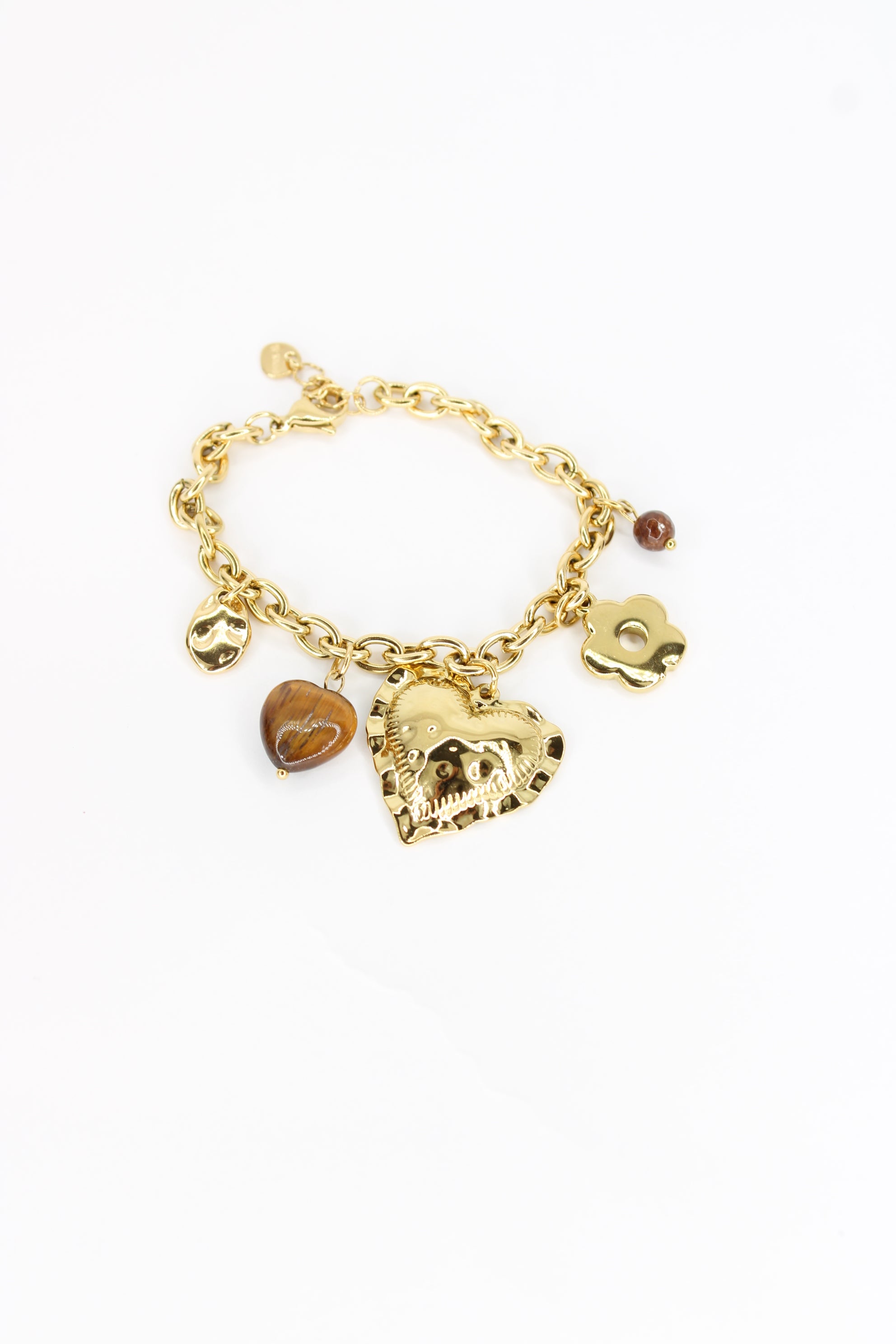 Bracelet Opaline à Breloques en Acier Inoxydable – Bijou Femme Chic & Lumineux