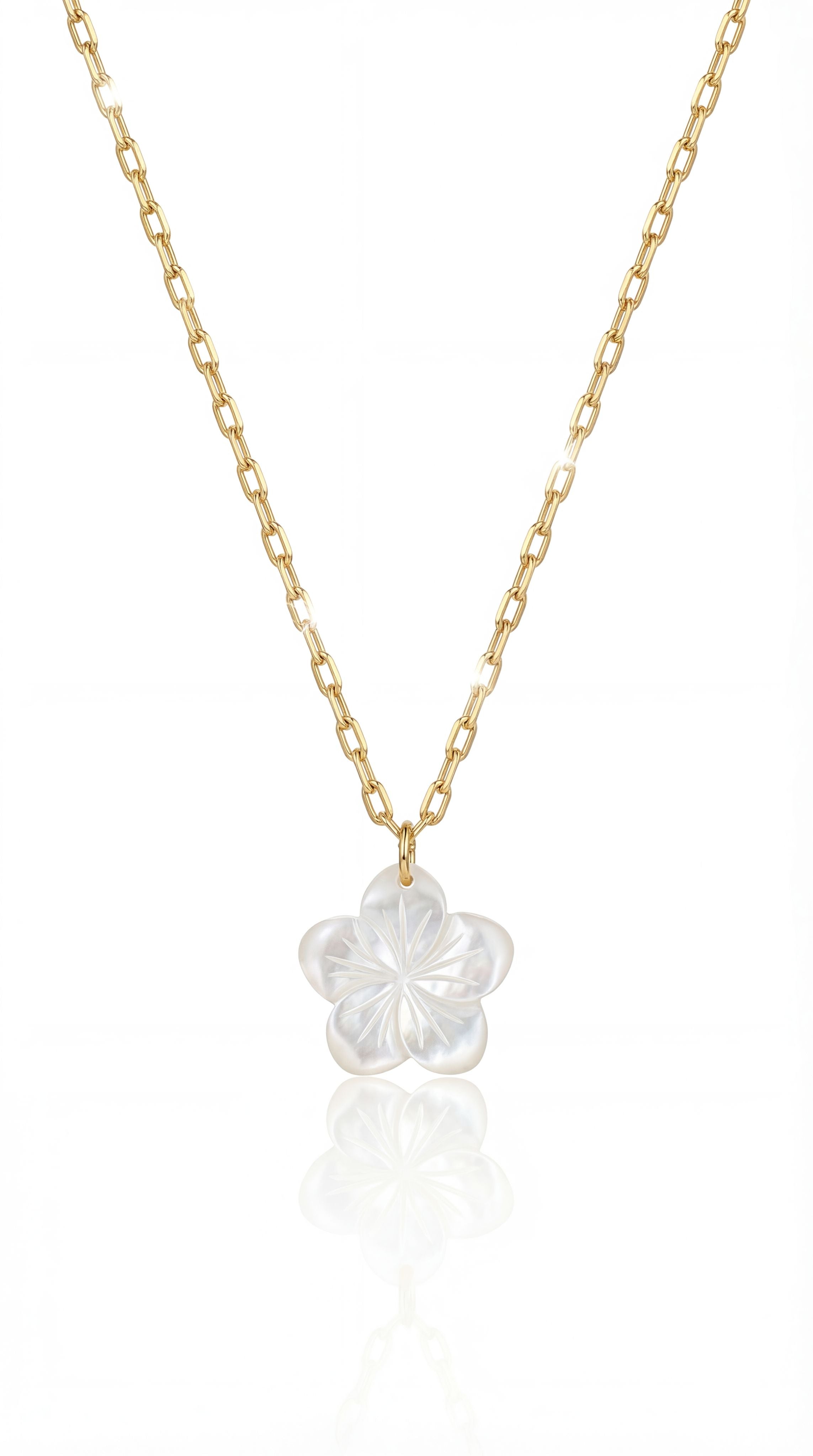 ✨ Collier Fleur – Douceur nacrée & élégance florale