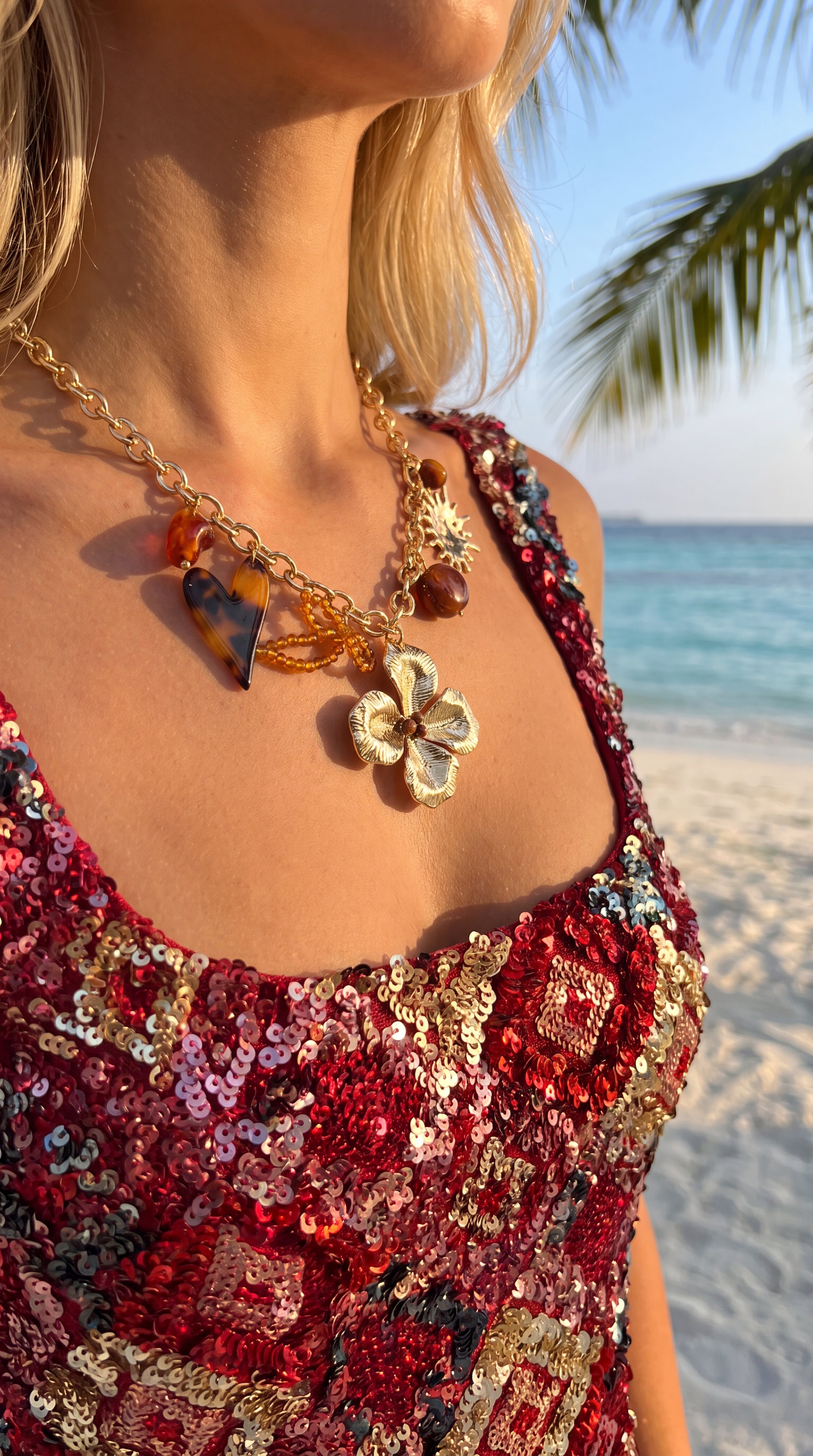 Collier Sabléa (Marron)